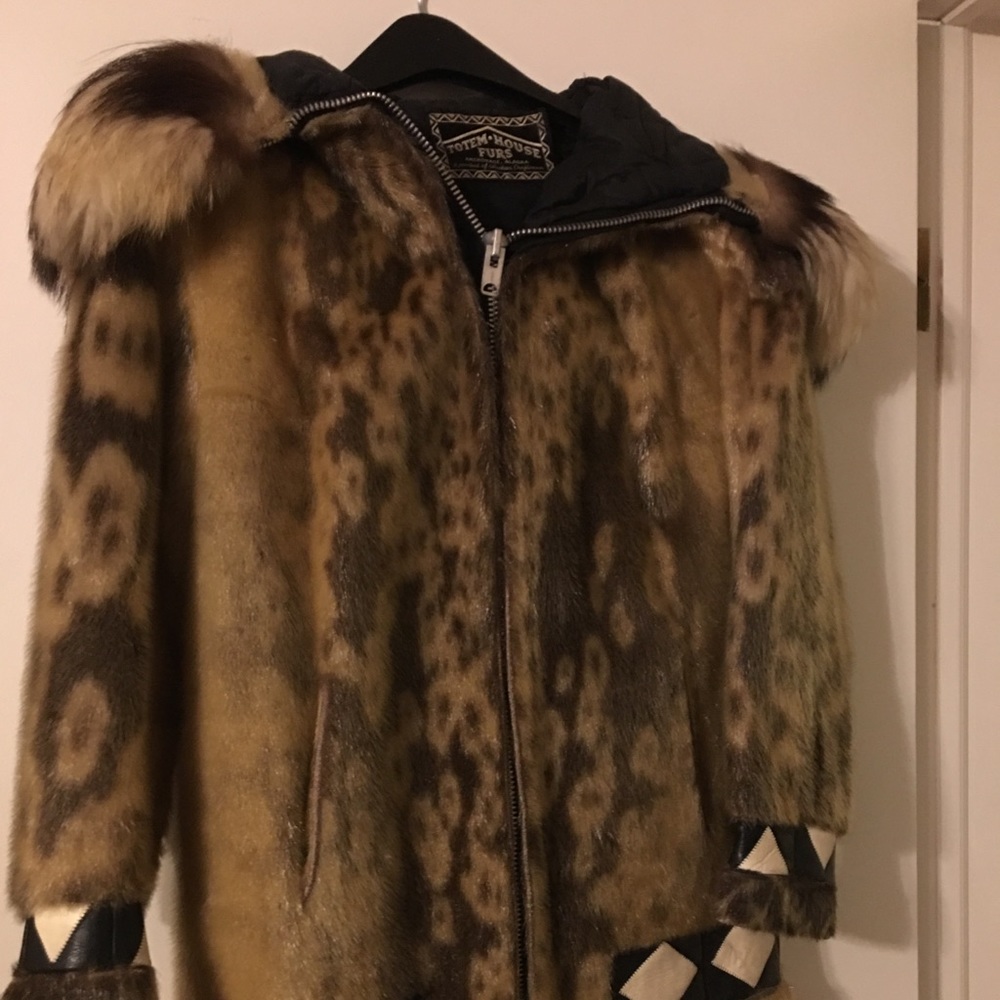 Authentic Seal Fur Coat with Hood!
